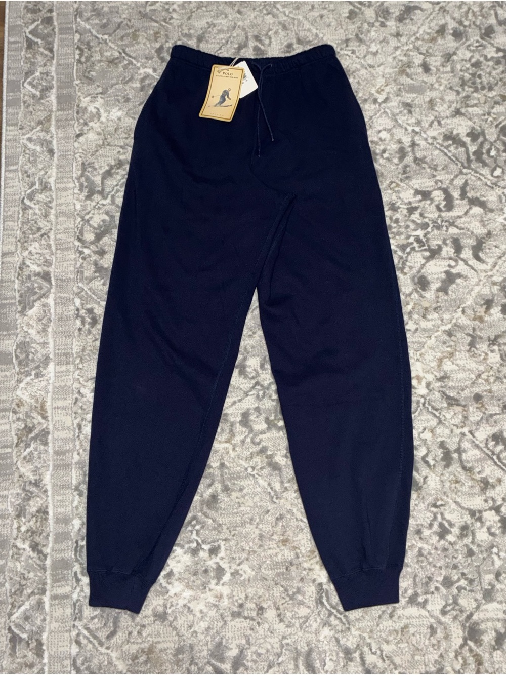 Vintage 1991 Polo Ralph Lauren sports skiing sweatpants Boys XL Navy NWT Men’s S